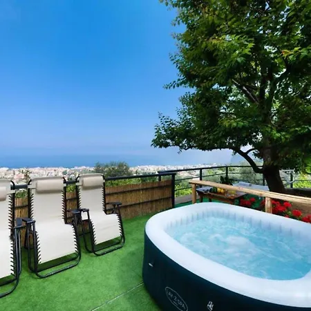 Sorrentovibes - Sea View Rooftop With Jacuzzi & Garden Sorrente
